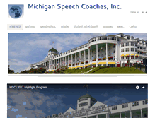 Tablet Screenshot of michiganspeechcoaches.org